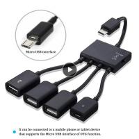 For Android Phone  Tablet Pc Hub Adapter Cable High Speed Portable Micro-usb Adapter Multifunction For Mouse Keyboard Converter USB Hubs