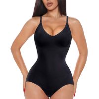 AB4B Up Full Body Shapewear Women Slimming Body Shaper Bodysuit Tummy Control Sheath Overbust Adjustable Shoulder Strap Corset