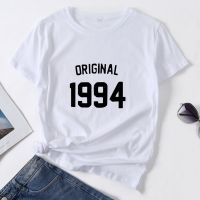 Original 1994 เสื้อยืดลําลองผ้าฝ้ายแขนสั้นพิมพ์ลายตัวอักษร Oversized สําหรับ 100% UD4Z  ROFT