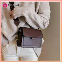 MN-NAILS เครื่องหนังแท้ กระเป๋า Crossbody ใช้งานได้หลากหลาย สายคล้องไหล่กว้าง กระเป๋าสี่เหลี่ยมเล็ก สง่างามเรียบหรู คลาสสิกแบบคลาสสิก กระเป๋าสะพายไหล่สลิง ผู้หญิงผู้หญิงผู้หญิง