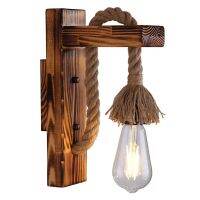 American country wood wall lamp personality real wood to restore ancient ways do old lamp sitting room balcony corridors decorative wall lamp ❤