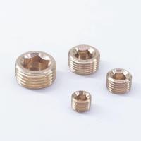 1/16" 1/8" 1/4" 3/8" 1/2" 3/4" 1" BSPP BSPT NPT Male Brass Pipe Countersunk Plug Socket Hex Head End Cap Pipe Fittings Accessories