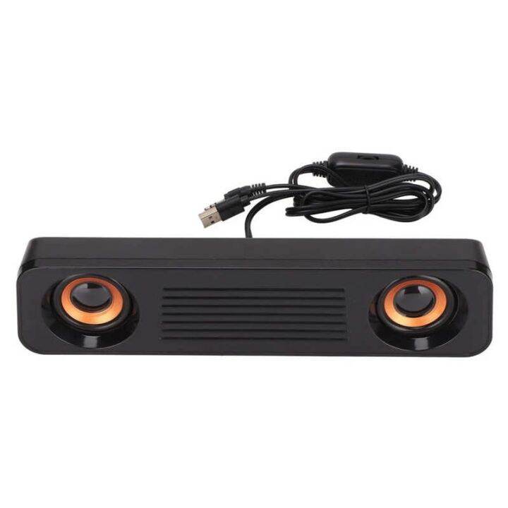 Wired Mini Portable USB Speaker 3.5mm Plug Soundbar Surround