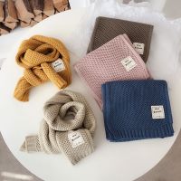 ♀  Fashion Kids Scarf Autumn Winter Korean Fashion Childrens Knitting Baby Bib Wool Knitting Winter Versatile Female Warm Girl Boy