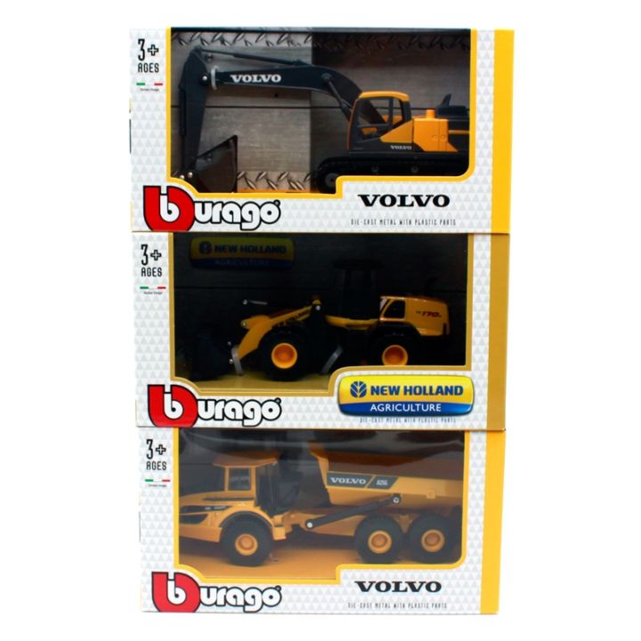 bburago-volvo-escavadeira-engenharia-ve-culo-modelo-brinquedo-alloy-diecast-carros-conjunto-cole-o-presente-1-50