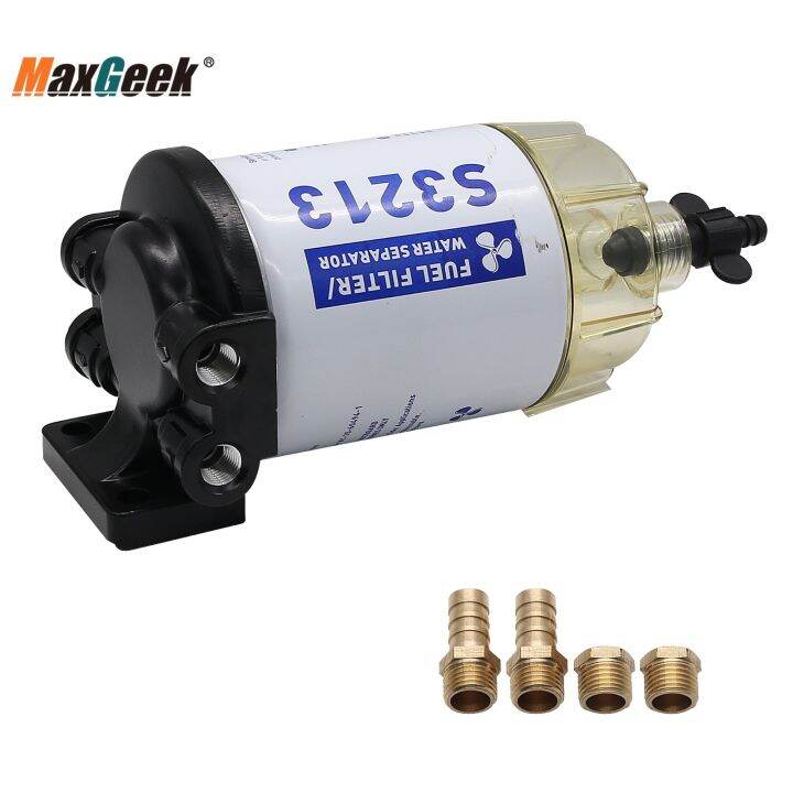 ♈ Maxgeek S3213 Marine Boat Fuel Filter Diesel Fuel Water Separator