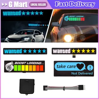 LED Car Sticker Auto/Moto Decoration Sticker Windshield Electric LED Car Window Sticker Safety Decals Decoration Sticker Auto Moto Car Stickers Exterior Accessories