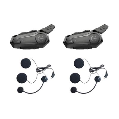 Motorcycle Bluetooth Helmet Intercom Universal Pairing Waterproof Interphone Headset with CNC Noise Reduction Function