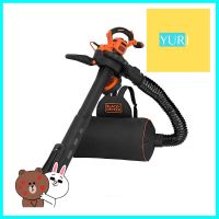 เครื่องเป่าและดูดใบไม้ BLACK&amp;DECKER BEBLV301-QS 3000 วัตต์PORTABLE BLOWER AND GARDEN VACUUM BLACK&amp;DECKER BEBLV301-QS 3000W **ด่วน ของมีจำนวนจำกัด**