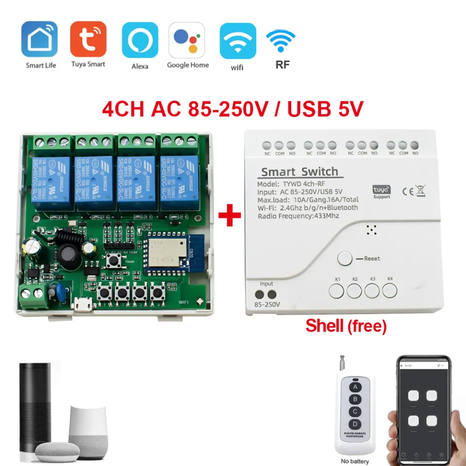 U.S. Solid WiFi Switch Module, DC 5~12V, Wireless Remote Voice Automatic Controller Compatible with Alexa/Google Home iPhone/Android App