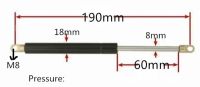 60mm Stroke 600n Force Auto Gas Spring Strut Damper Gas Strut Shock Spring Lift Rod Prop Automotive M8 Gas Springs 190mm