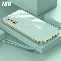 YBD เคสโทรศัพท์เดิมสำหรับ Vivo V17 V19 Neo,เคสโทรศัพท์ซิลิโคนชุบลายคู่รักแฟชั่นหรูหราพร้อมสายคล้องฟรี