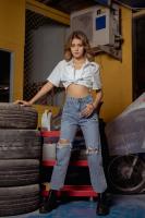 Niyom Jeans : รุ่นB235 collection NYJ 40 mile กางเกงยีนส์หญิง