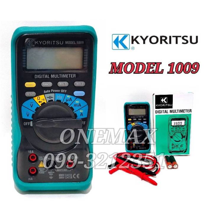 kyoritsu-model-1009-multimeter-มัลติมิเตอร์ดิจิตอล-มิเตอร์วัดไฟ-มัลติมิเตอร์แบบตัวเลข