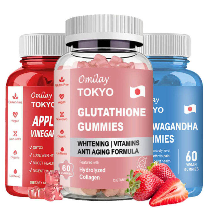 Omilay TOKYO Glutathione Gummies Whitening Collagen Gummies Vitamin ...