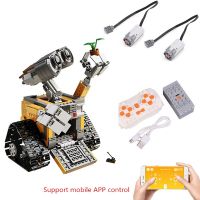 Pixar MOC WALL E Motorized High-Tech APP RC Robot Motor Power Functions Building Block For Children Toys Gift