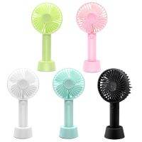 【CW】 Mini Handheld Fan Portable Rechargeable Battery Operated Cooling Desktop with Base 3 Modes for Home Office Travel Outdoor U1JE