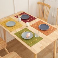 【CW】 Color Placemat Non-Slip Resistant Washable Plate Dining Table Bowl Coaster 1PC