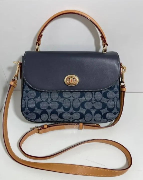 Original Coach Marlie Women's Top Handle Satchel In Signature Chambray