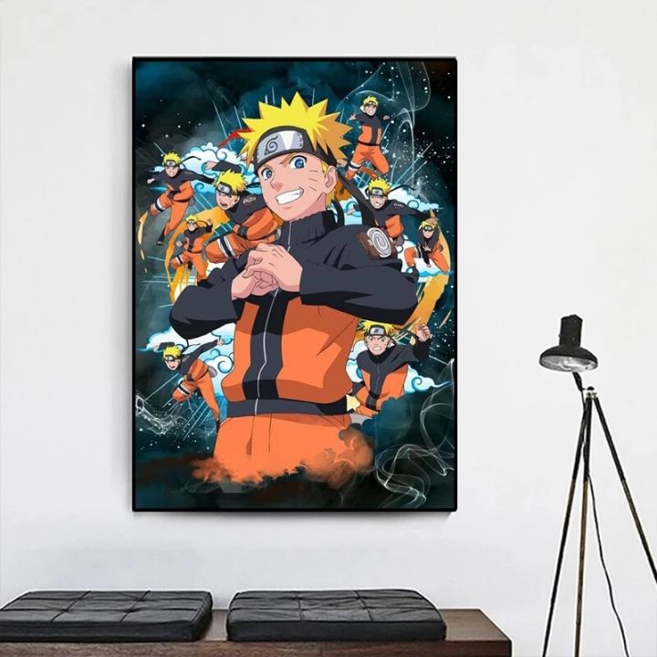 Anime Canvas Wall Art Naruto Dragon Ball One Piece Kids Room Decor