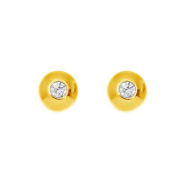 Jewelry Buffet Bezel Gold Plated Earring