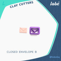 Closed Envelop Shape B Clay Cutter/ Clay  Tools/ Polymer Clay Cutter/ แม่พิมพ์กดดินโพลิเมอร์ทำต่างหูรูปทรงซองจดหมายปิดB