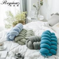 ♞ REGINA Home Decor Bed Sofa Cushion Nordic 8cm Seamless Tube Braid Office Nap Hand Rest Car Lumbar Pillow Chair Back Seat Cushion