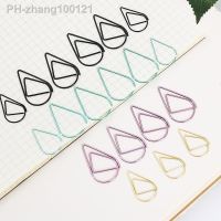 Multicolor Water Drop-Shaped Metal Binder Clips/Paper Clips/ Clamps(1 PACK 10 PCS)