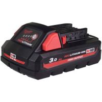 MILWAUKEE NO.M18 HB3 Lithium-Ion Battery, 18V 3.0Ah (001999979) Factory Gear By Gear Garage