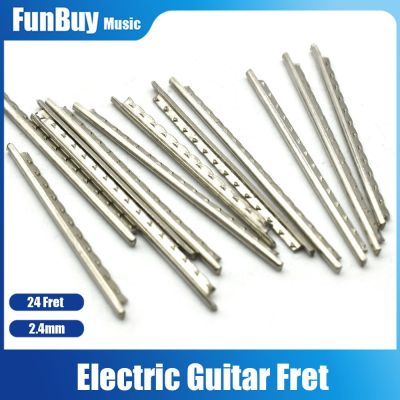 ‘【；】 24Pcs Fingerboard Frets Fret Wire For Electric Guitar Copper 2.4MM Repair Accessories