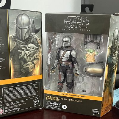 ZZOOI Black Series Star Wars Figure Din Djarin The Mandalorian and The Child Baby Yoda Action Figure Model Toys Doll Birthday Gifts
