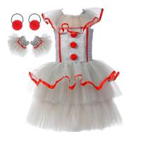 Clown Costume for Girls Clown Costume for Girls Bracelets Collars Clown Outfit for 2-10 Years Old Girl Girls Tutu Dress for Halloween Carnival Fancy Party respectable