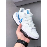 RT 2023 HOT Original✅ NK* Kyri- Low 5 E P MenS And WomenS Shock Absorbing Fashion Basketball Shoes Breathable Outdoor Sports Shoes White Blue （Free Shipping）