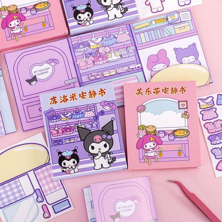 Sanrio Quiet Book DIY Handmade Crafts Kuromi Melody Toy Book for Kids ...