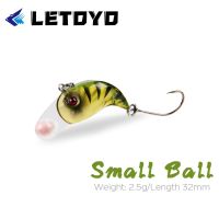 ZHUWNANA 3.2ซม.2.5กรัม Crankbait Jigging Wobblers เหยื่อแข็ง สร้อย VIB เหยื่อตกปลา ตะขอคม