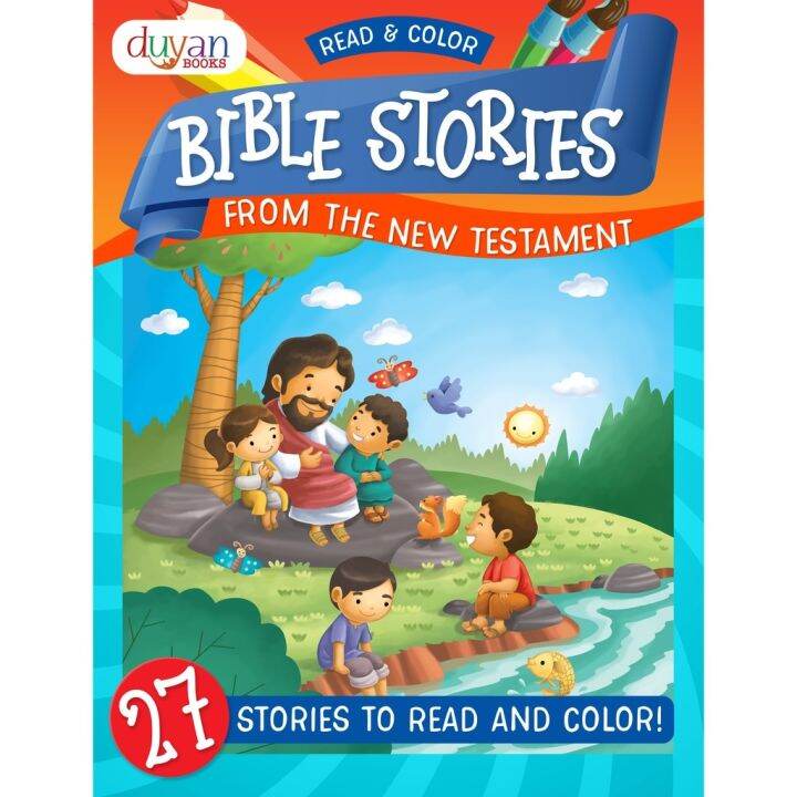 Bible Stories From The New Testament - 27 Stories To Read And Color ...