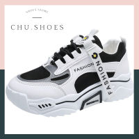 chu.shoes ??พร้อมส่งจากไทย?? รองเท้าผ้าใบ ฮิตที่สุด เสริมส้นสูง 5 ซม. พื้นนิ่ม ระบายอากาศ ขาเรียวยาว