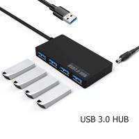 [HOT HAIXWLXKWW 589] ส่วนขยาย USB Hub 4พอร์ต Type C 3.0 Splitter อะแดปเตอร์ความเร็วสูงสำหรับ