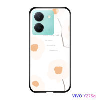 เคสโทรศัพท์พร้อมสำหรับ Vivo Y27 5G OPPO A78 4G เคสมันวาวหรูกระจกเทมเปอร์ปลอกเคสประกบหลังแบบแข็ง