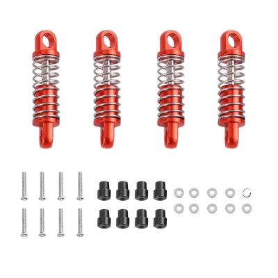 4Pcs Alloy Shock Absorber Damper Oil Filled Type for Rc Hobby Model Car 1/28 Wltoys K969 K989 P929 Drift Rally