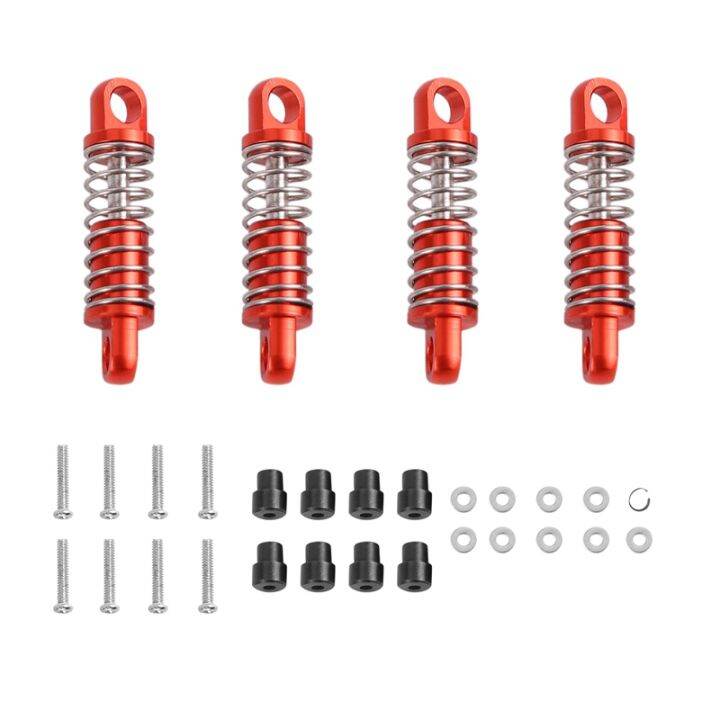 4Pcs Alloy Shock Absorber Damper Oil Filled Type for Rc Hobby Model Car  1/28 Wltoys K969 K989 P929 Drift Rally 