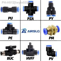 Pneumatic Fittings quick release for hoses PU PV PE PY SA PM HVFF PZA PK Tube 4mm 6mm 8mm 10mm 12mm 14mm 16mm air Hose connector