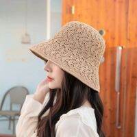 HOT★Summer knitted hollow out fisherman hat, sun protection and sunshade hat, versatile summer sun basin hat, outdoor bucket hats