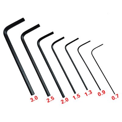 7Pcs/lot Chrome Vanadium Steel 0.7mm 3mm Mini Hexagon Hex Allen Key Set Wrench Screwdriver Tool Kit