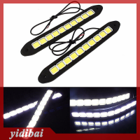 yidibai ไฟวิ่งกลางวัน12V 10LED 1X ไฟตัดหมอกกันน้ำสำหรับขับรถรถ