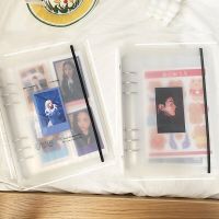 A5 Binder Photo Album Photocard Binder Kpop Photo Card Holder Collect Book Loose-leaf Photocard Album Scrapbook Card Cover  Photo Albums