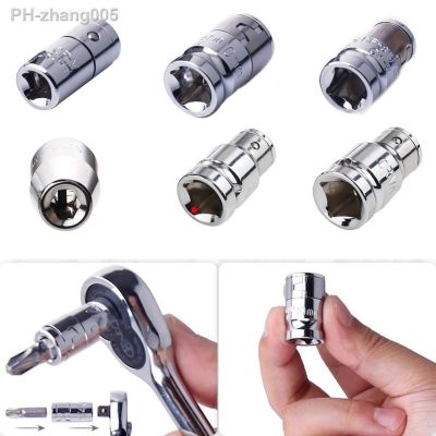 1/4 3/8 1/2 Ratchet Drive Socket Adapter Universal Socket Wrench Adapter Socket Hex Bit Holder Converter Hand Tools