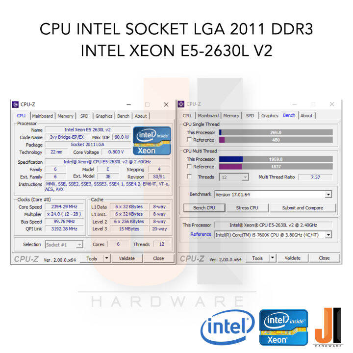 cpu-intel-xeon-e5-2630l-v2-6-core-12-thread-2-4-2-8-ghz-15-mb-l3-cache-60-watts-tdp-no-fan-socket-lga-2011-ddr3-สินค้ามือสองสภาพดีมีการรับประกัน