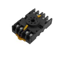 ✒✼ 8PFA 10A 300VAC 8 Round Pin Rail Mount Power Relay Socket Base for JS14