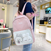 Womens Patchwork Backpack Cutr Girls Large Capacity Nylon School Bag Female Student Anti Theft Rucksack Ladies Backpack Mochila